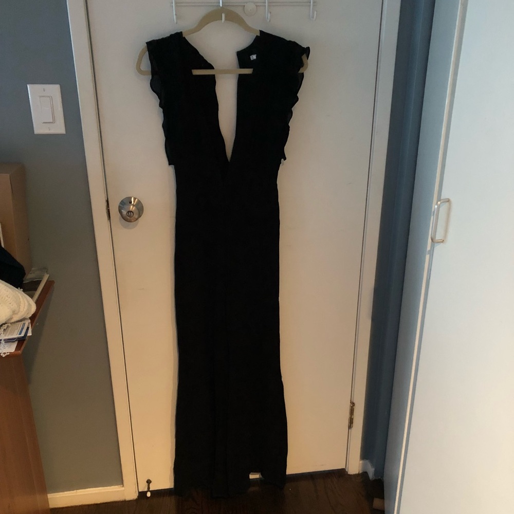Reformation black jumpsuit